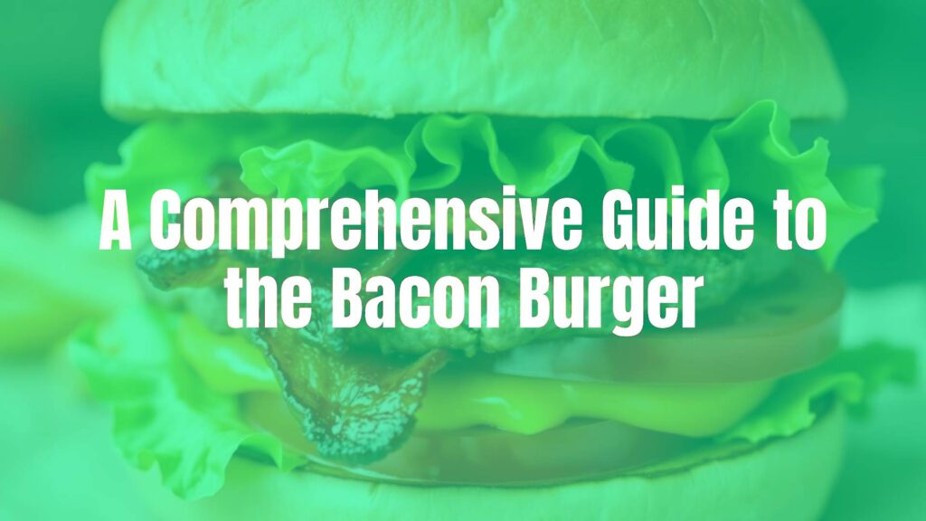 Juicy bacon burger with crispy strips, toasted bun, fresh lettuce and tomato, close-up, vibrant, appetizing, food photography.