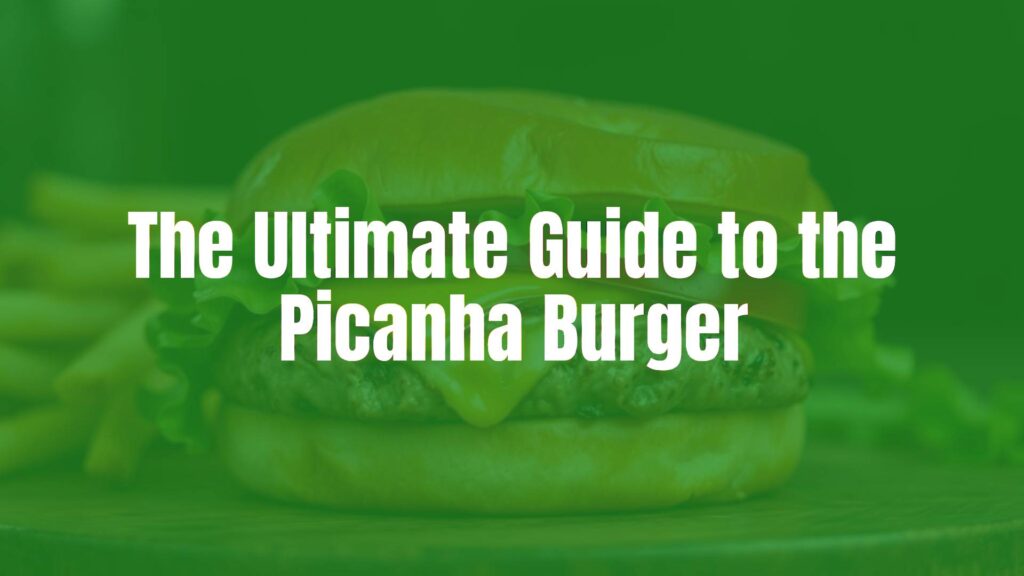 Juicy picanha burger with melted cheese, fresh lettuce, and tomato on a soft brioche bun, grilled to perfection, close-up shot, realistic food photography.