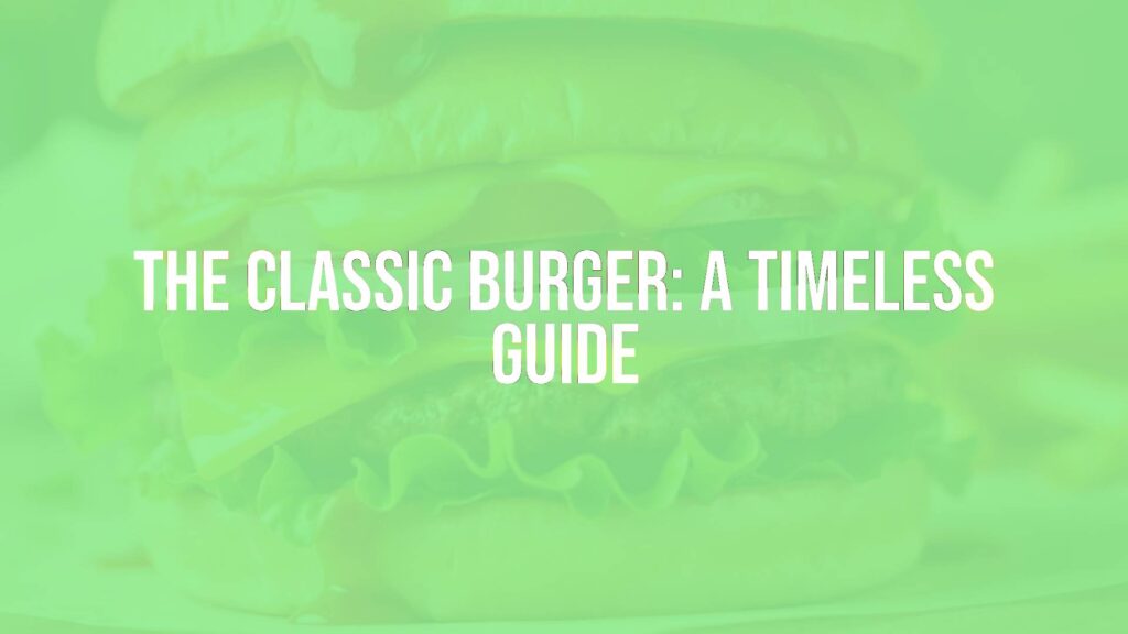 A juicy classic beef burger with melted cheese, fresh lettuce, tomato, and onion on a soft bun, perfectly stacked with ketchup and mustard dripping, realistic, appetizing, high detail.