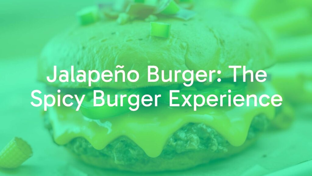 Juicy jalapeño burger with melted cheese, fresh jalapeño slices, and vibrant toppings on a toasted bun, close-up, appetizing, realistic.